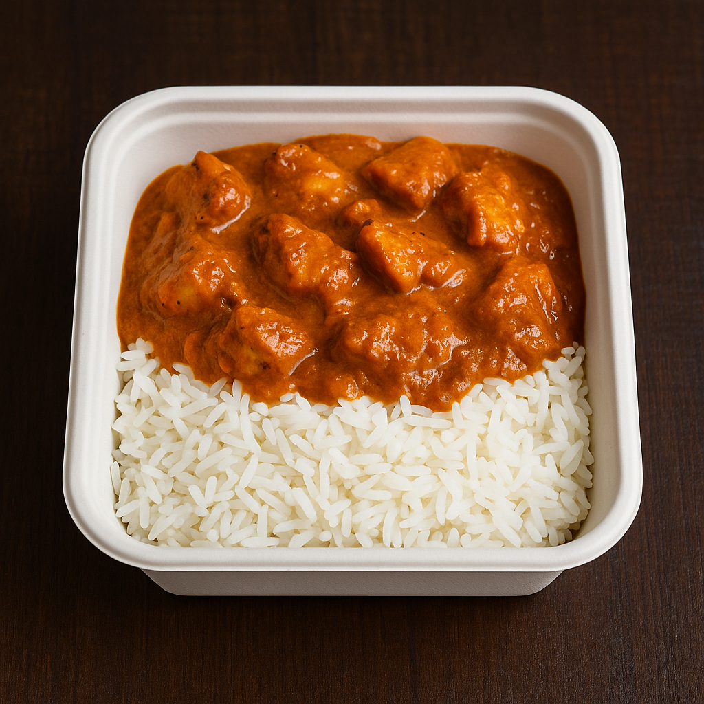 Chicken Tikka Masala Rice Bowl (Mild)/ Tazón de Arroz con Pollo Tikka Masala