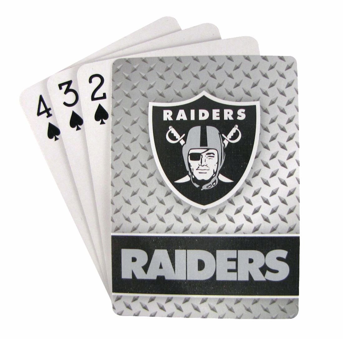 Las Vegas Raiders Diamond Plate Playing Cards