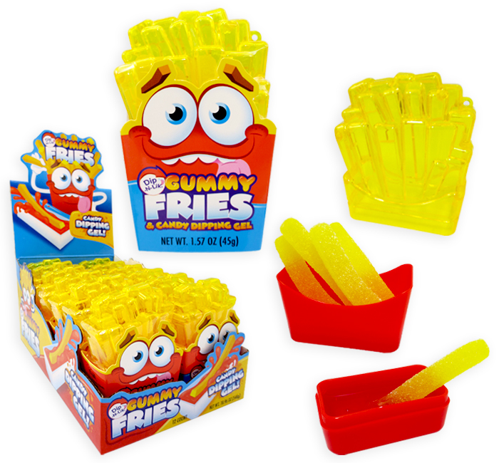Koko's Gummy Fries Dip N Lik Dipping Gel 1.57 oz 12 ct