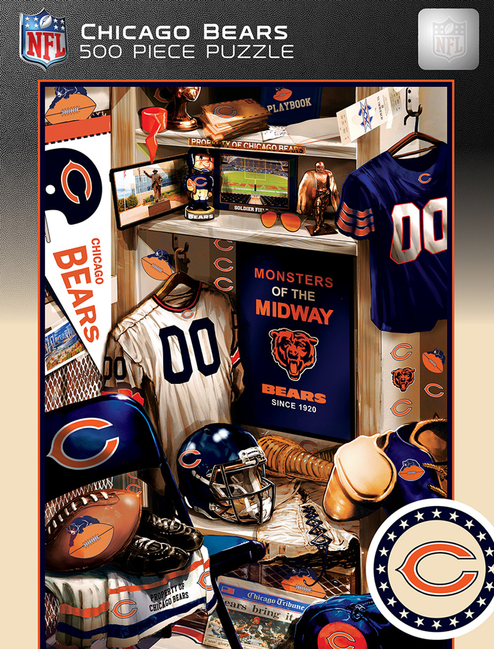 Chicago Bears Iconic Lockeroom Puzzle 500ct