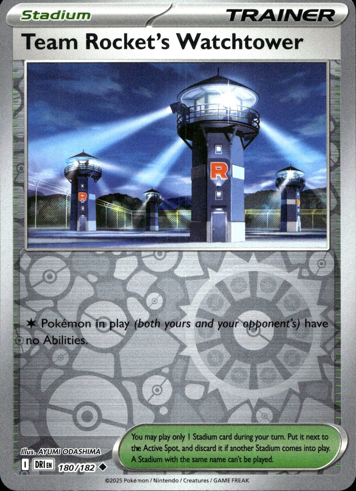 Team Rocket's Watchtower - SV10 180/182