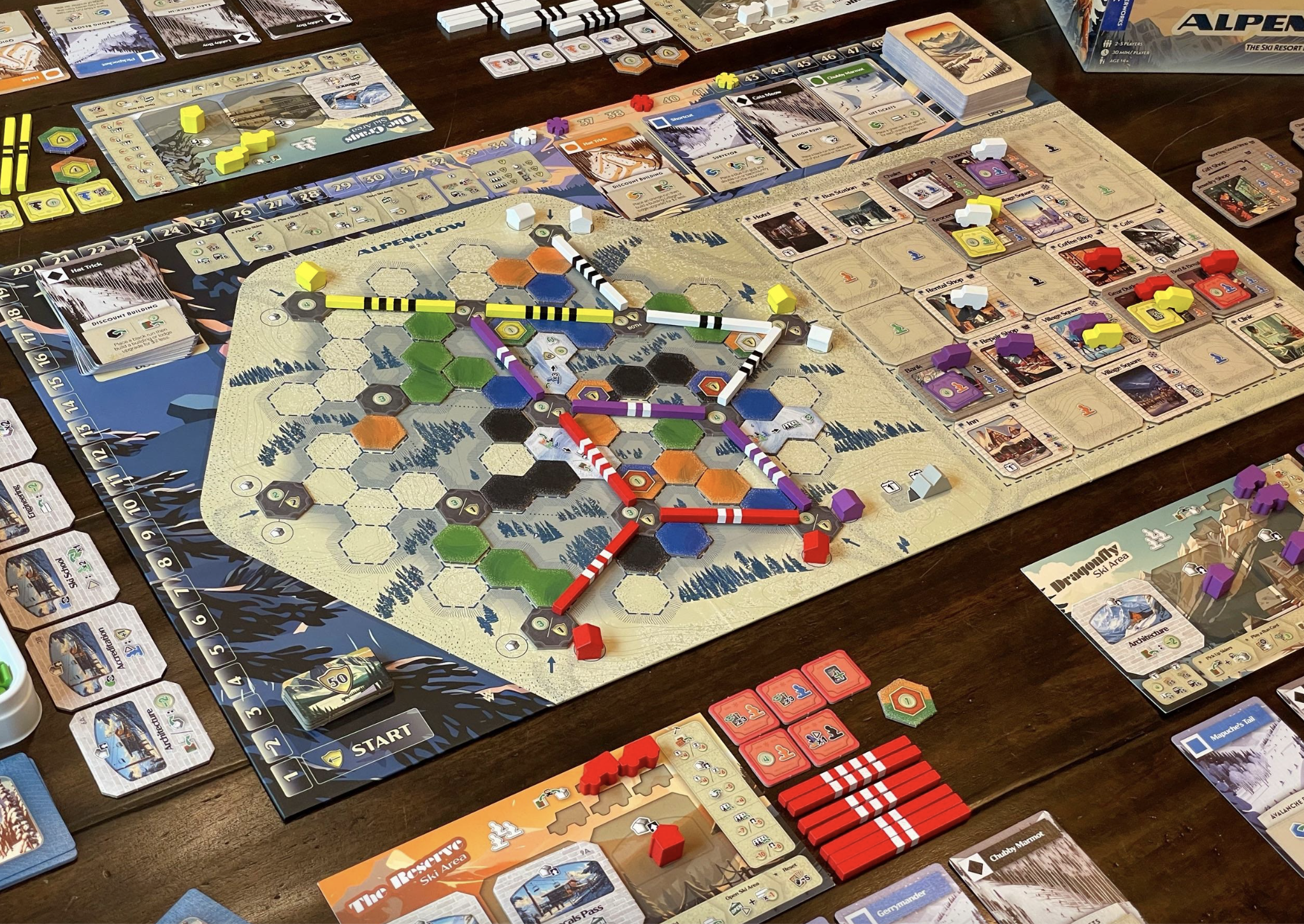 Alpenglow: The Ski Resort Board Game
