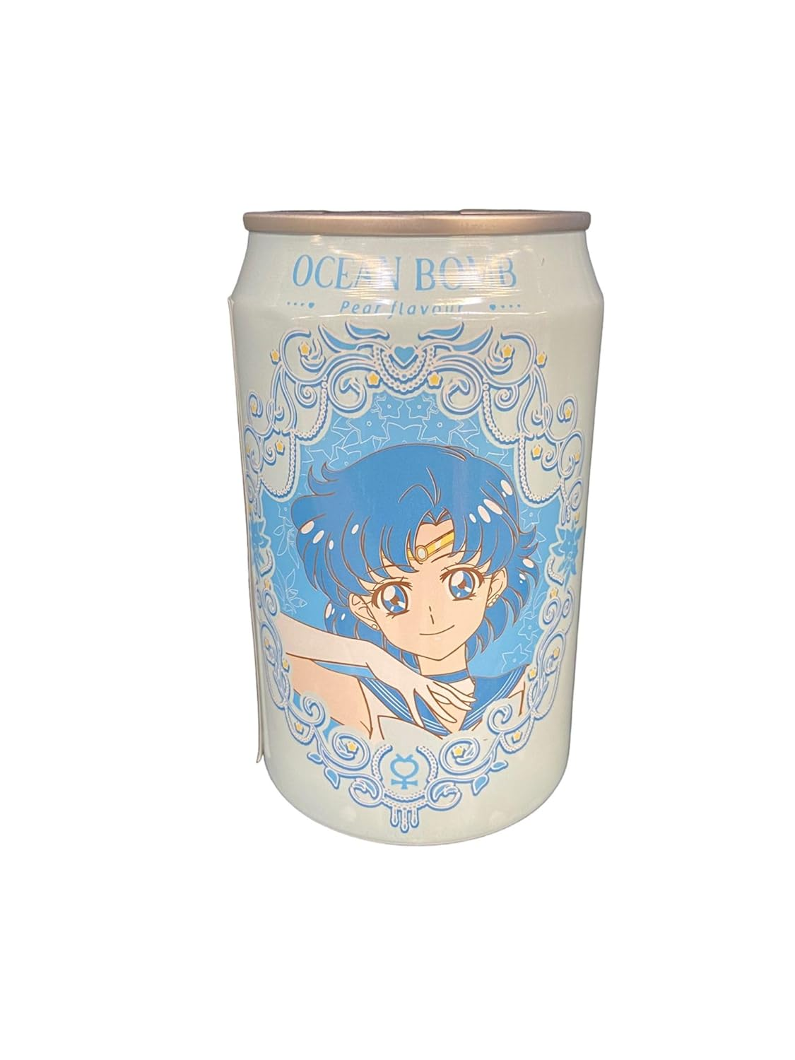 Ocean Bomb Sailor Moon Sparkling Water, Pear Flavor 12 oz.