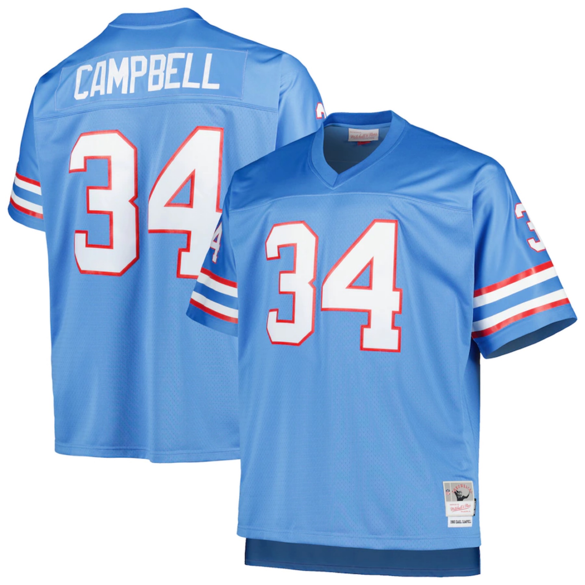 Houston Oilers Earl Campbell Mitchell and Ness Jersey
