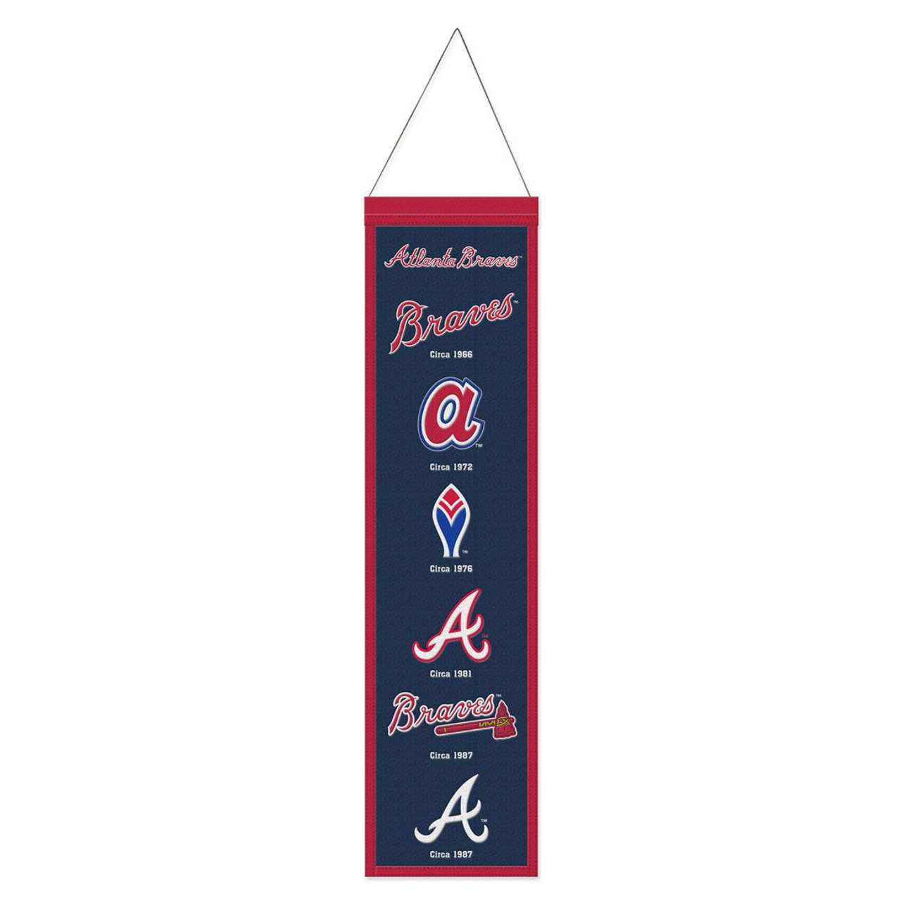 Atlanta Braves Wool Evolution Banner 8x32"