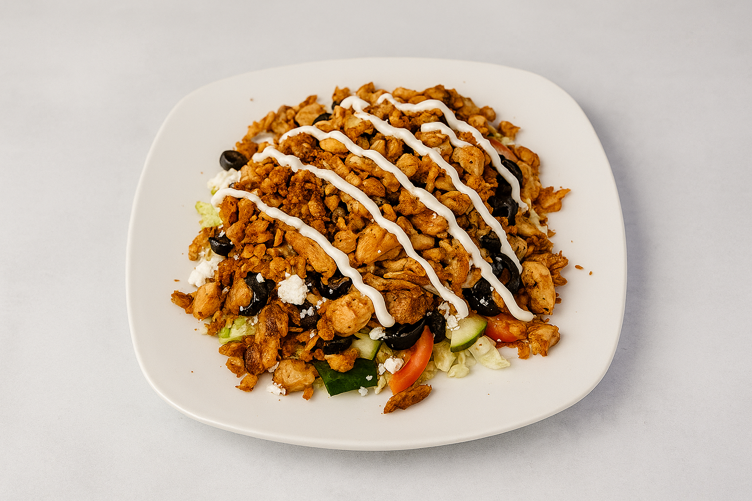 Alley Chicken on Salad