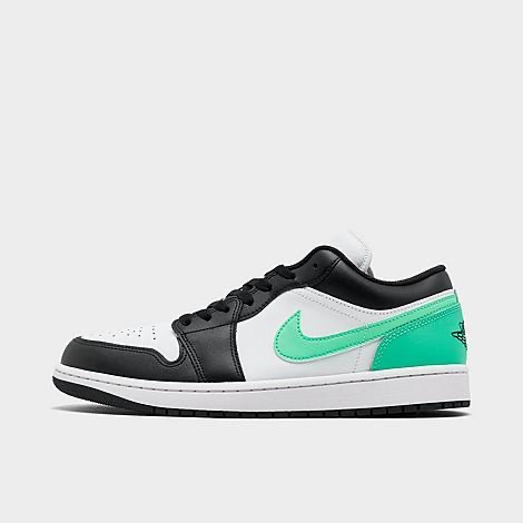 Jordan Men's Air Retro 1 Low Casual Shoes in Black/White/White Size 8.5 Leather (new)