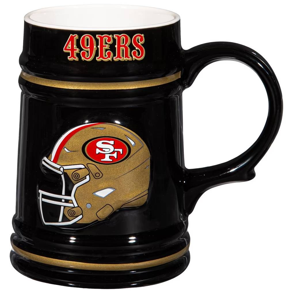 San Francisco 49ers Ceramic Stein Cup with Gift Box 24oz.