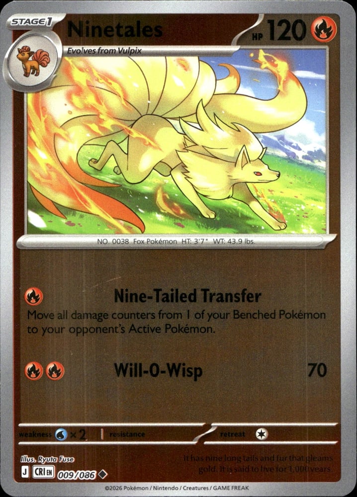 Ninetales - ME04 9/86