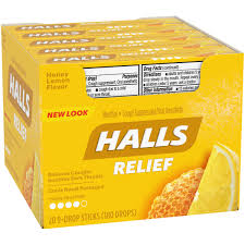 Halls Honey Lemon 20 Count