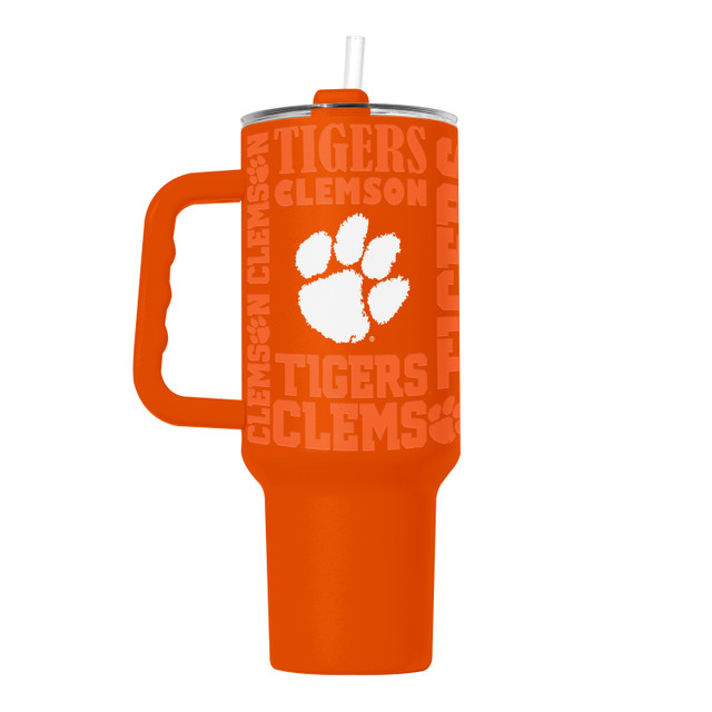 Clemson Tigers Powdercoat Replay Tumbler 40oz
