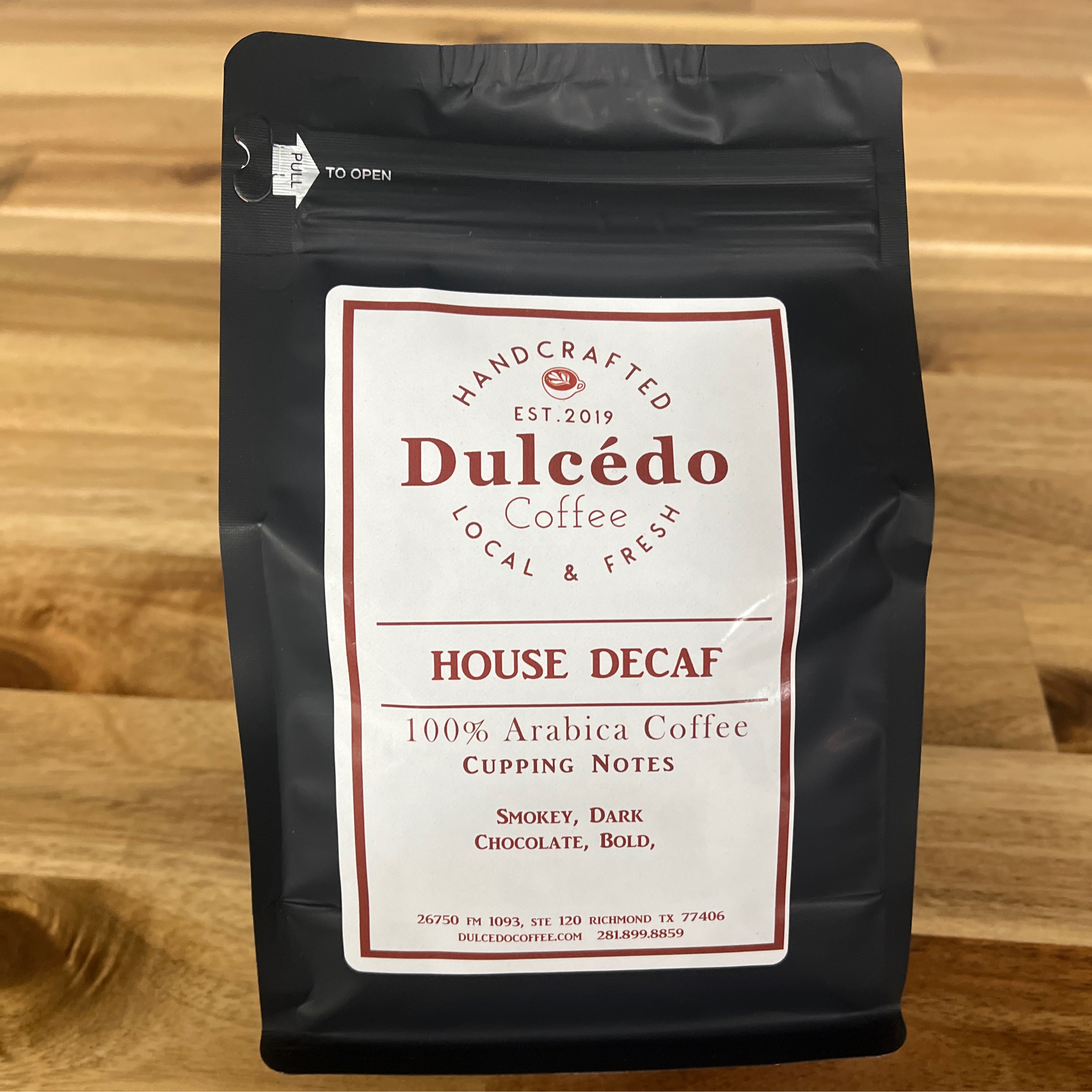 Coffee Retail Bag: House Decaf