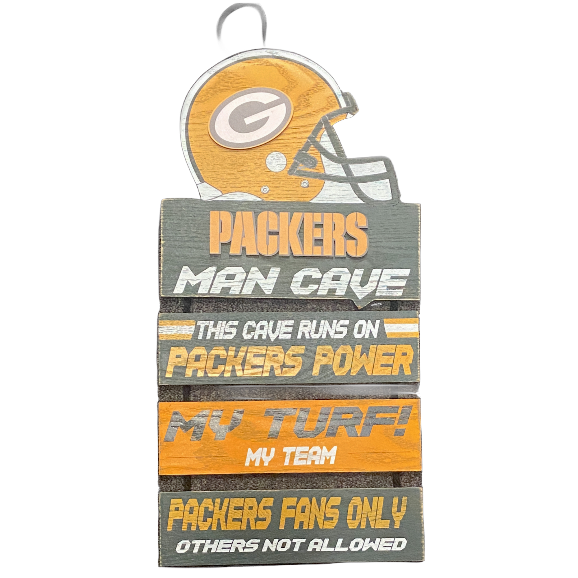 Green Bay Packers Tiered Wood Sign