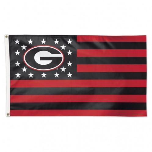 Georgia Bulldogs Deluxe Americana Flag 3x5'