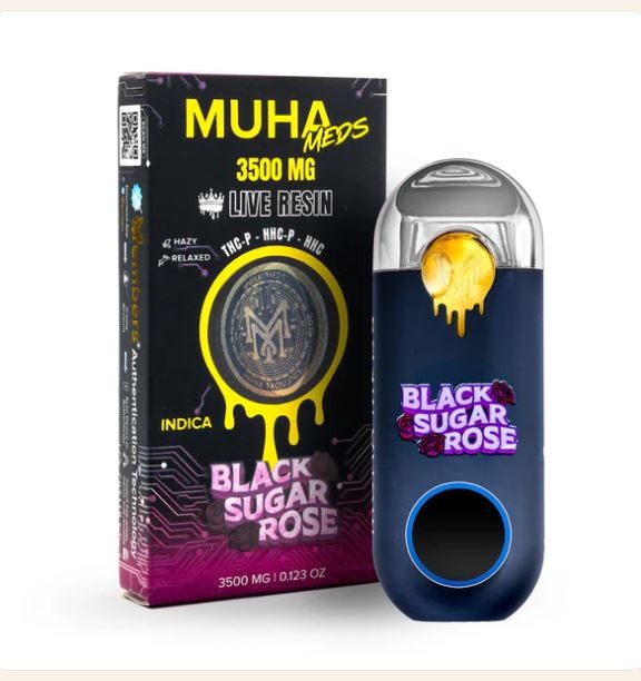 MUHA Meds - 3.5g Live Resin Vape - Black Sugar Rose - Regular
