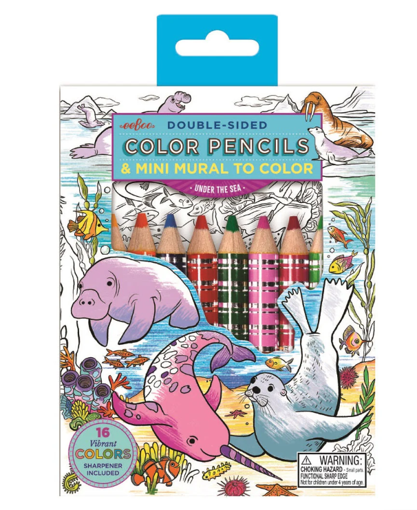 eeBoo Color Pencil Mini Mural | Under the Sea