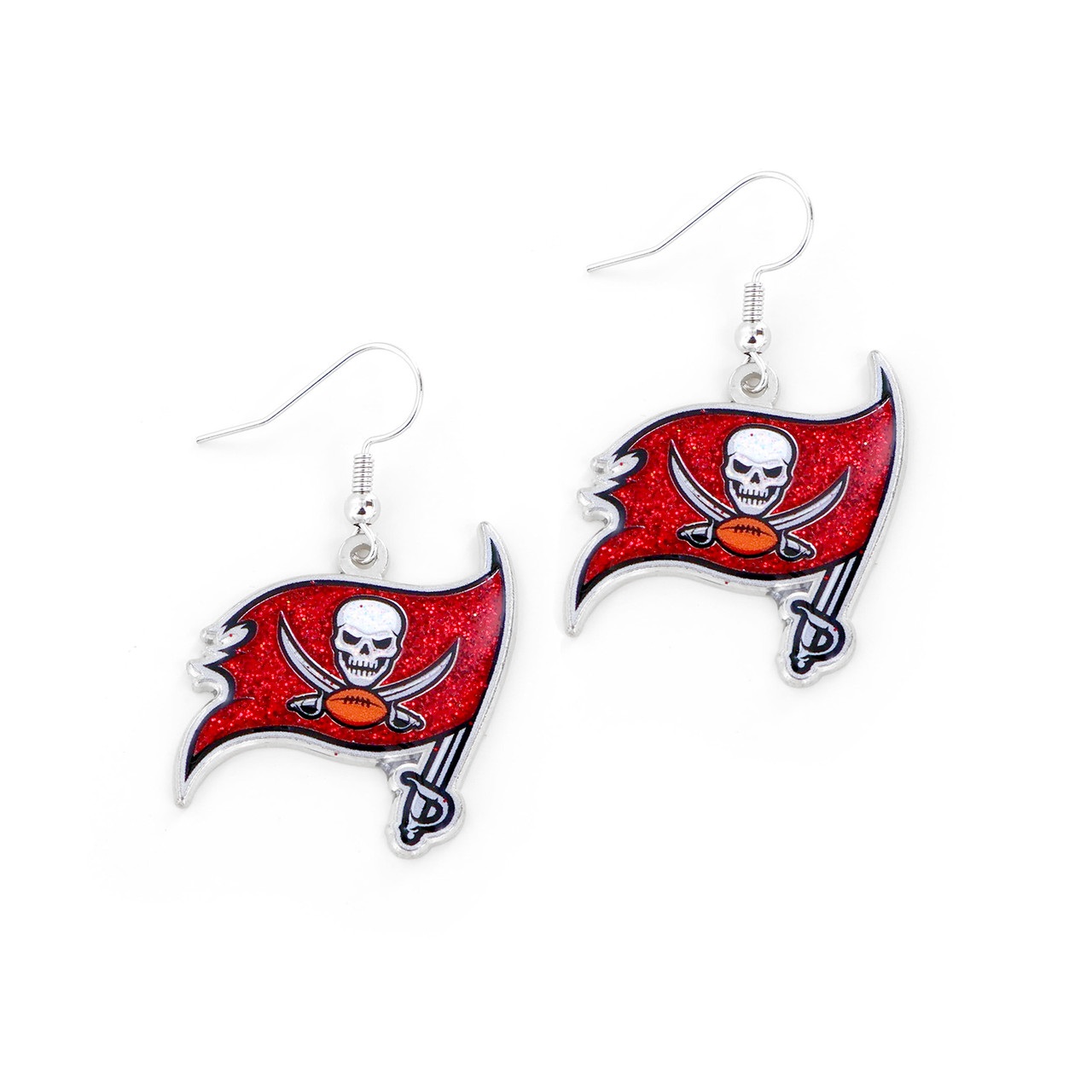 Tampa Bay Buccaneers Glitter Dazzle Earrings