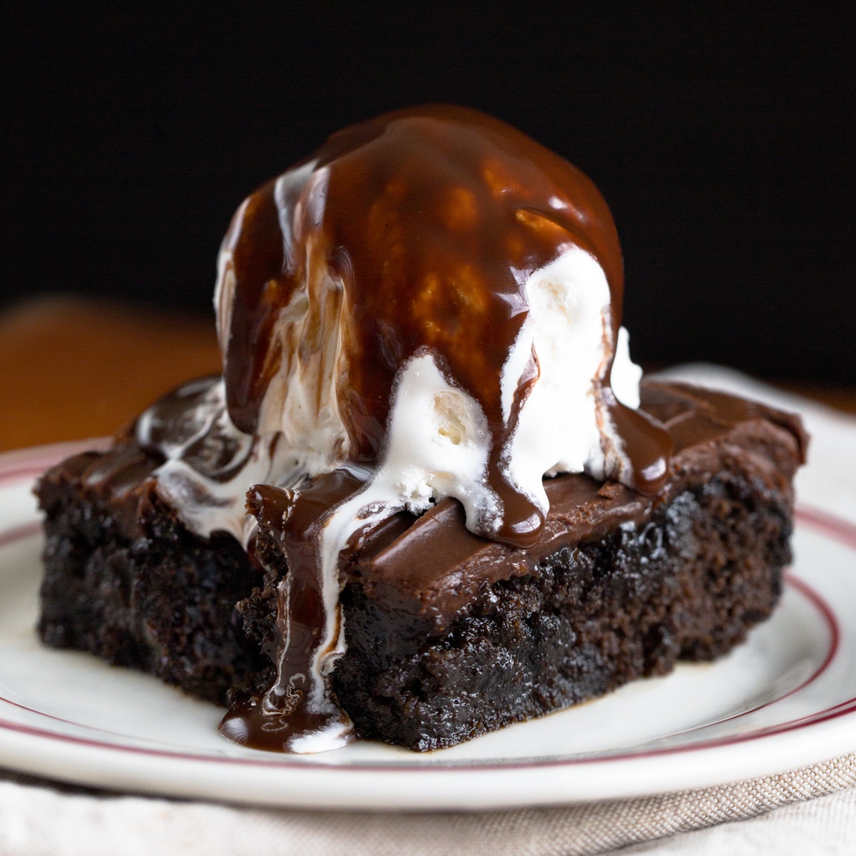 Fudgy Brownie Ala Mode (Vanilla Ice Cream Included)
