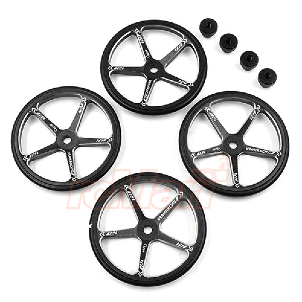 Aluminum Set Up Wheels 1:10 YT0142BK
