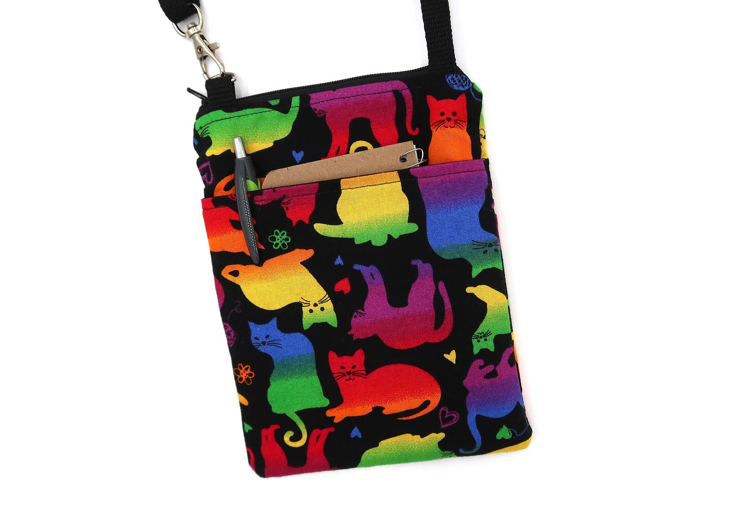 Small Crossbody Bag – Rainbow Cats, photo 3 of 6