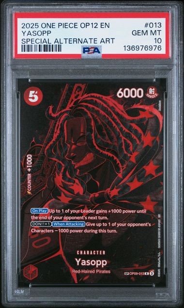 2025 ONE PIECE OP12-LEGACY OF THE MASTER #013 YASOPP SPECIAL ALTERNATE ART