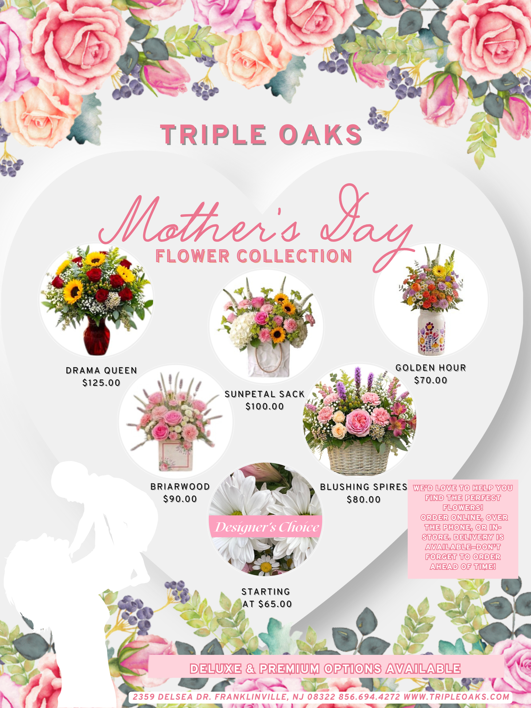 Mother's Day Flowers for Delivery - Blushing Spires Deluxe