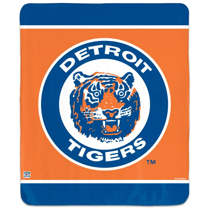 Detroit Tigers Cooperstown Collection Winning Image Blanket 50x60"