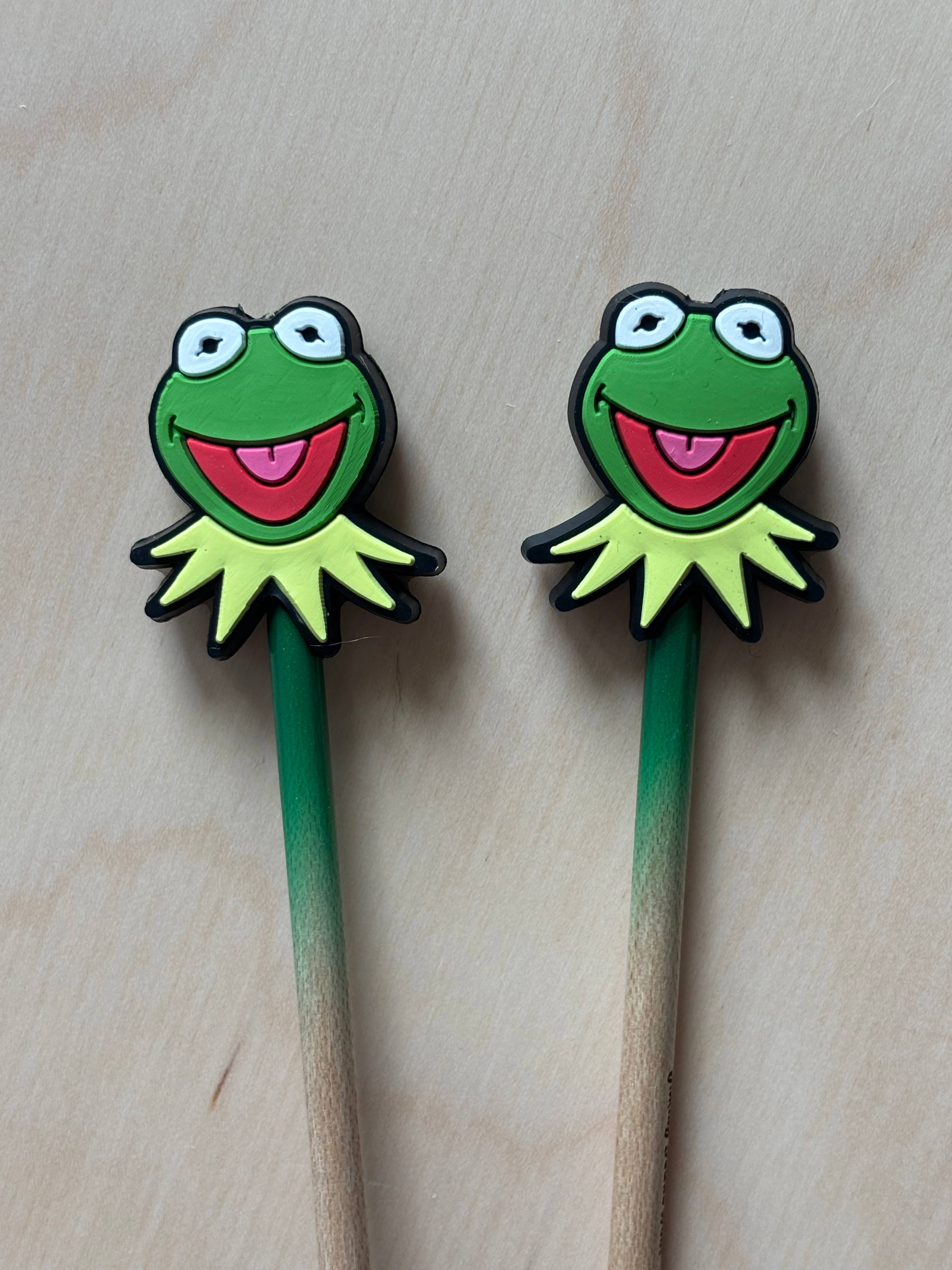 Knitting Needle Point Protectors - Kermi Frog Character TV