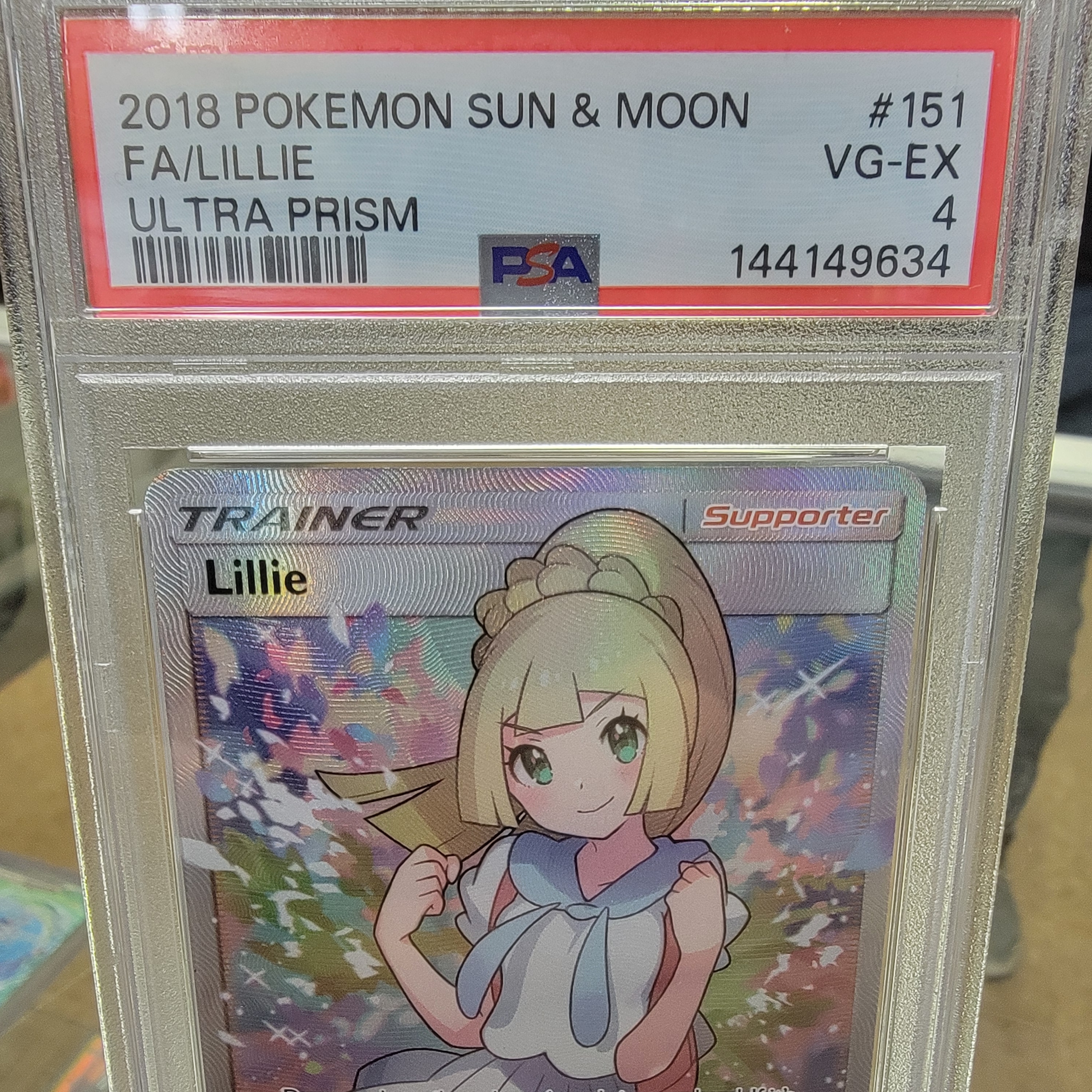 Psa 4 Lillie Fa Ultra Prism Graded Card