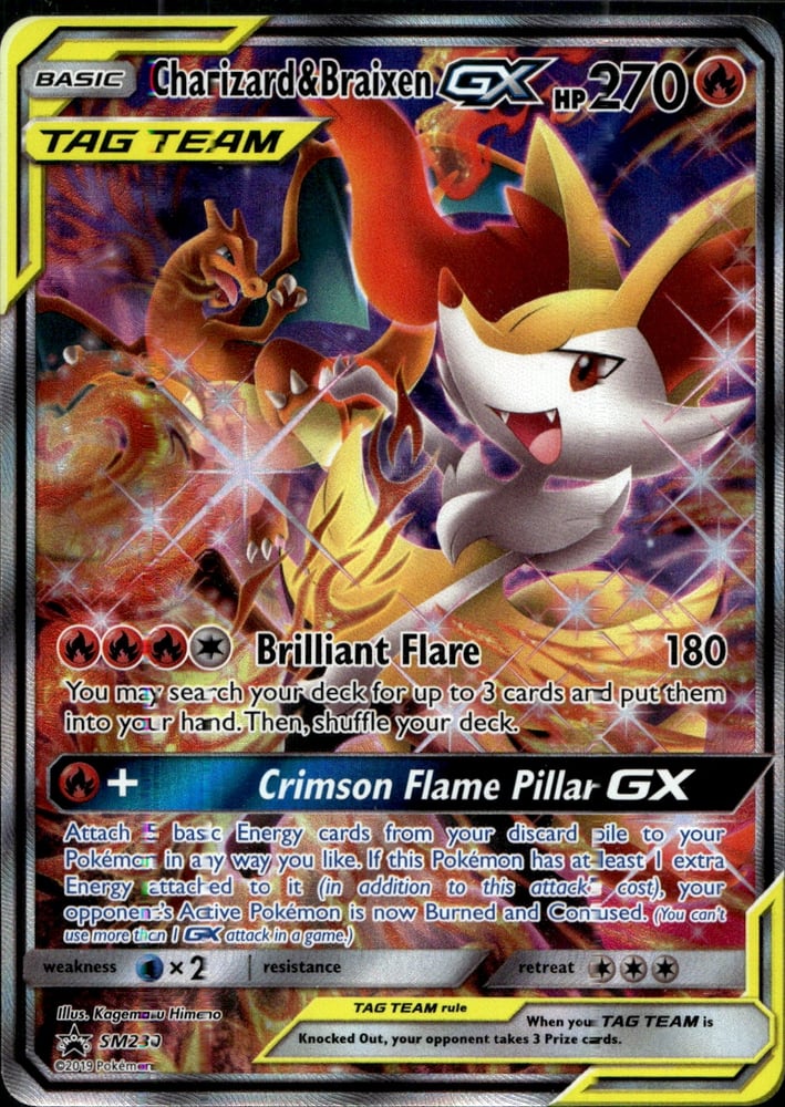 Charizard & Braixen GX - SMP SM230/248
