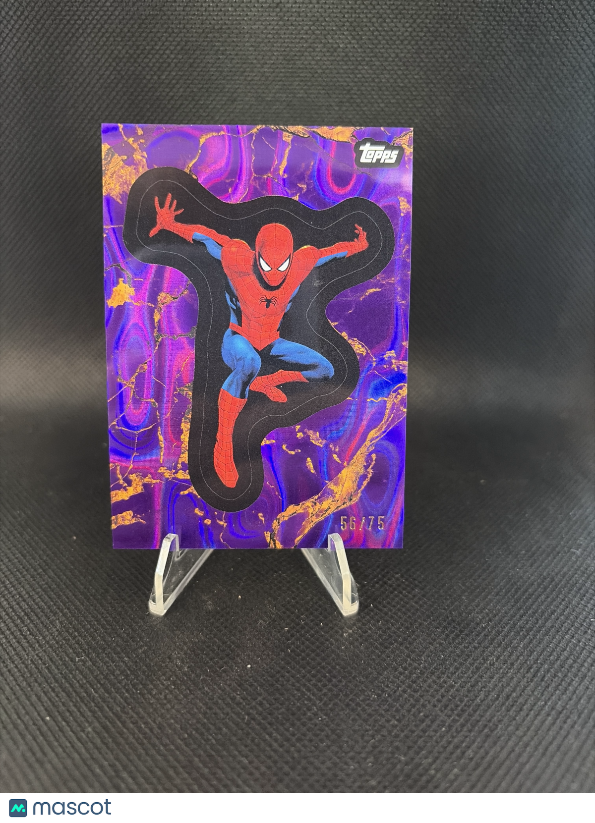 2025 Topps Marvel Comic Book Heroes Spider-Man Purple /75 #142