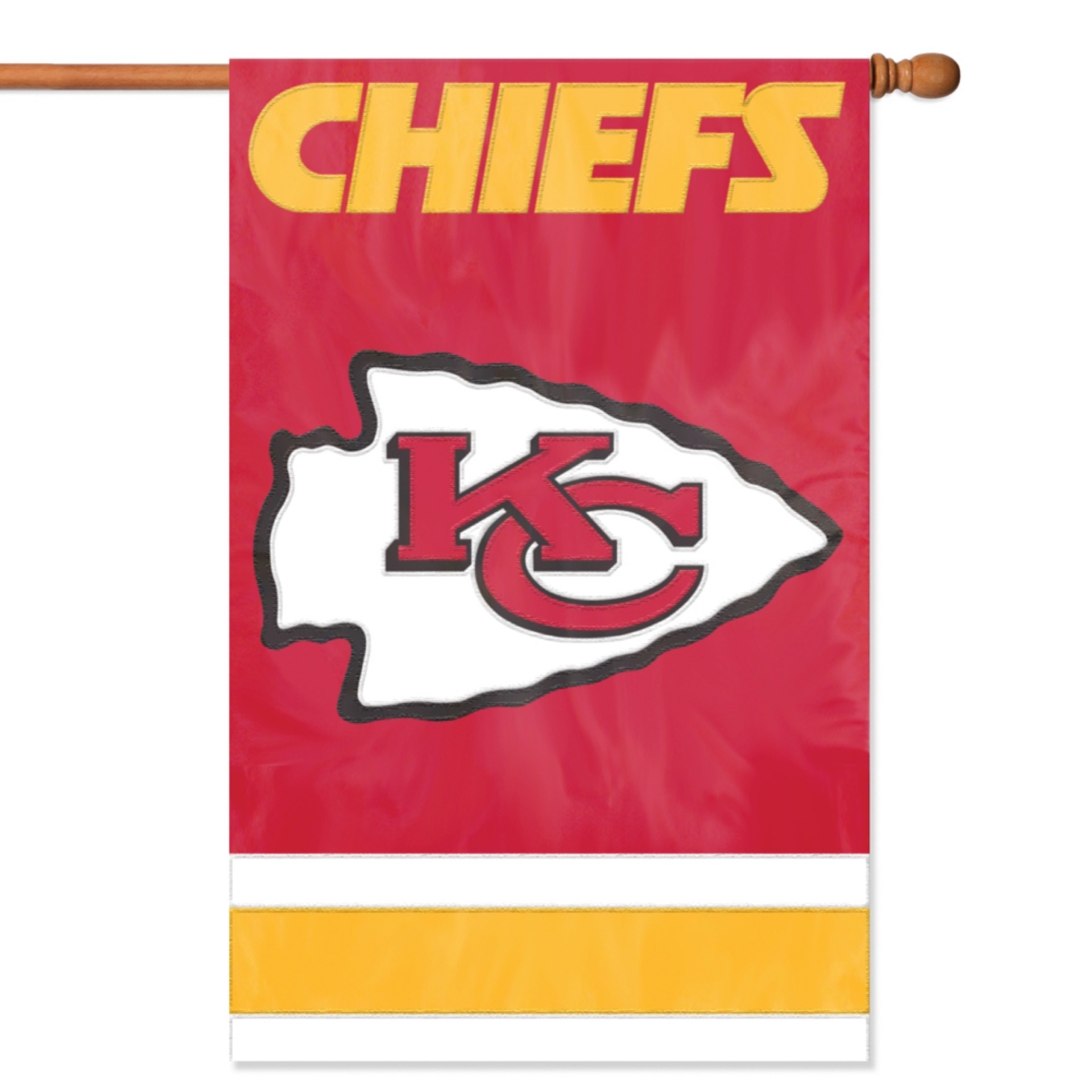 Kansas City Chiefs Embroidered 2-Sided Banner 28x44"