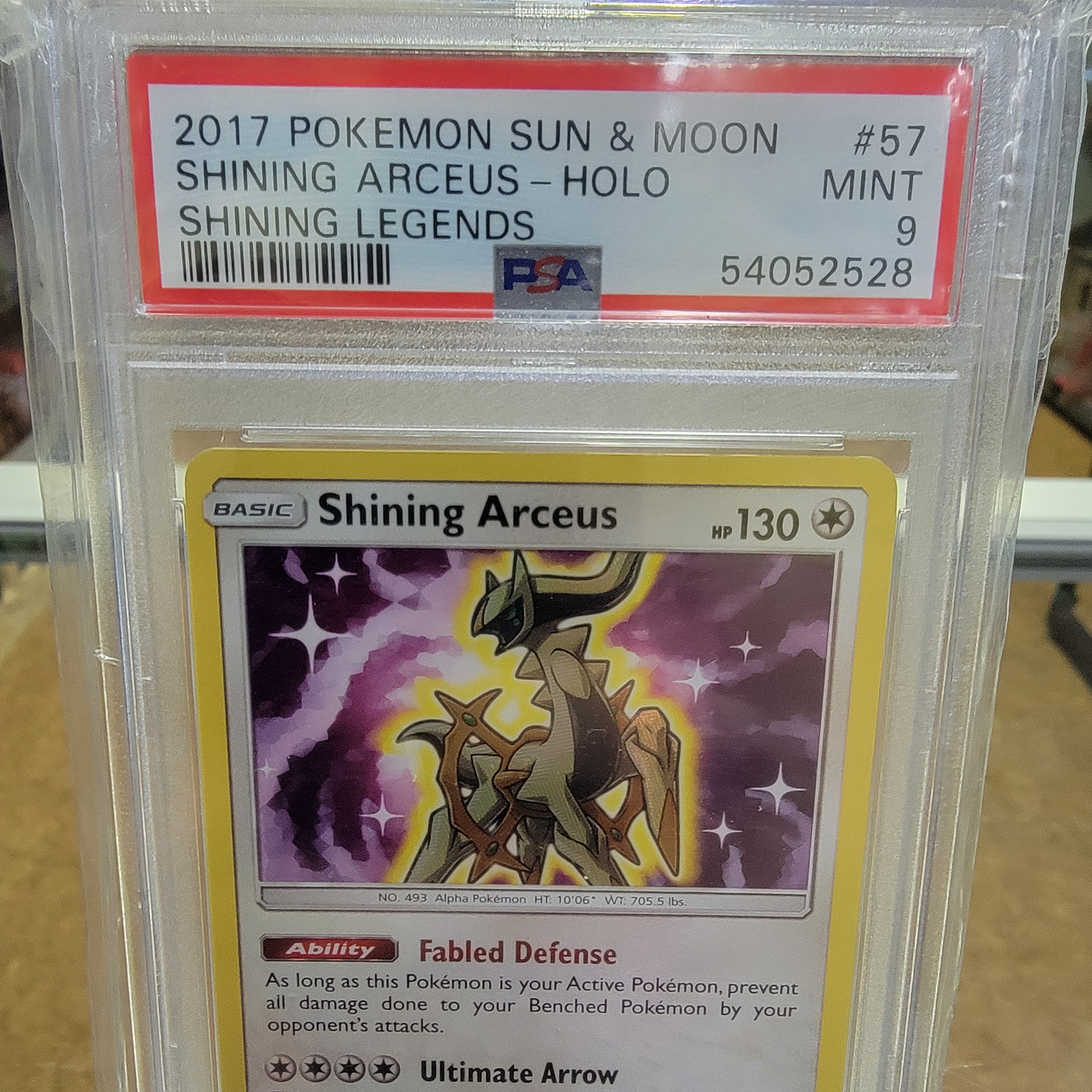 Psa 9 Shining Arceus Graded Card