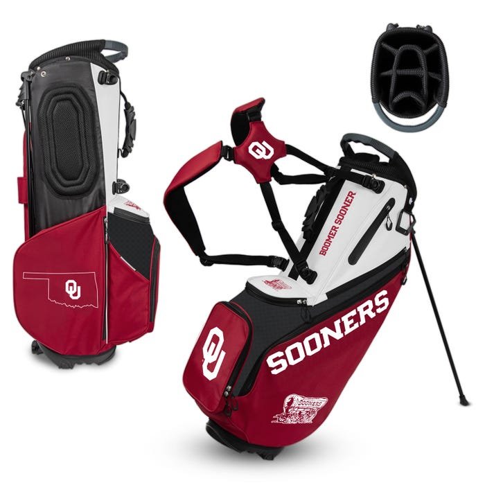 Oklahoma Sooners Hybrid Back Nine Carry Golf Bag
