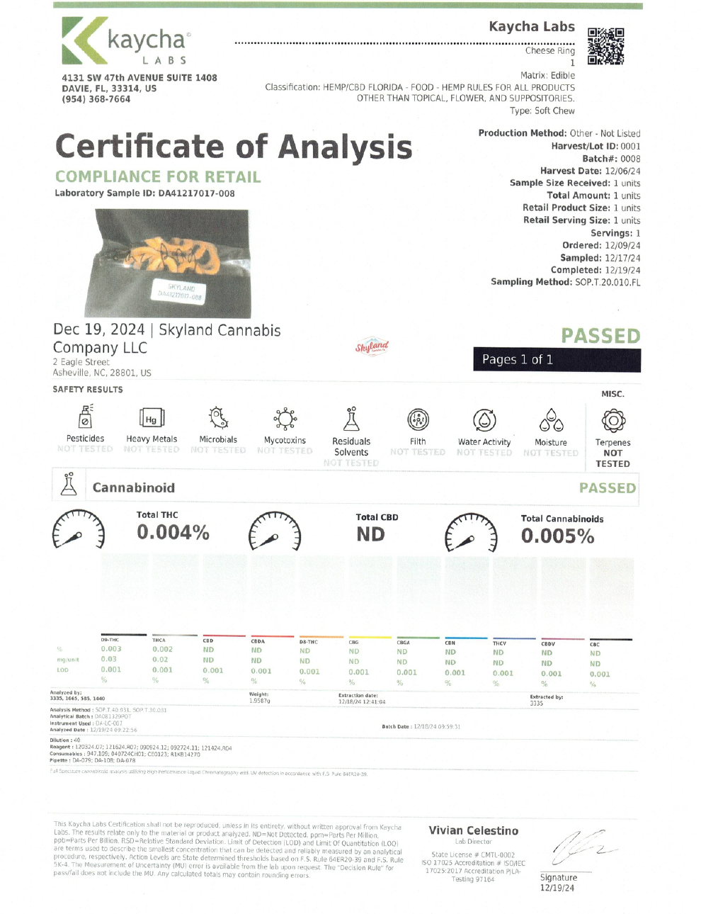 Litty Loops D9 Onion Rings - 50mg (Skyland Cannabis Co) - Cheddar - Onion Rings