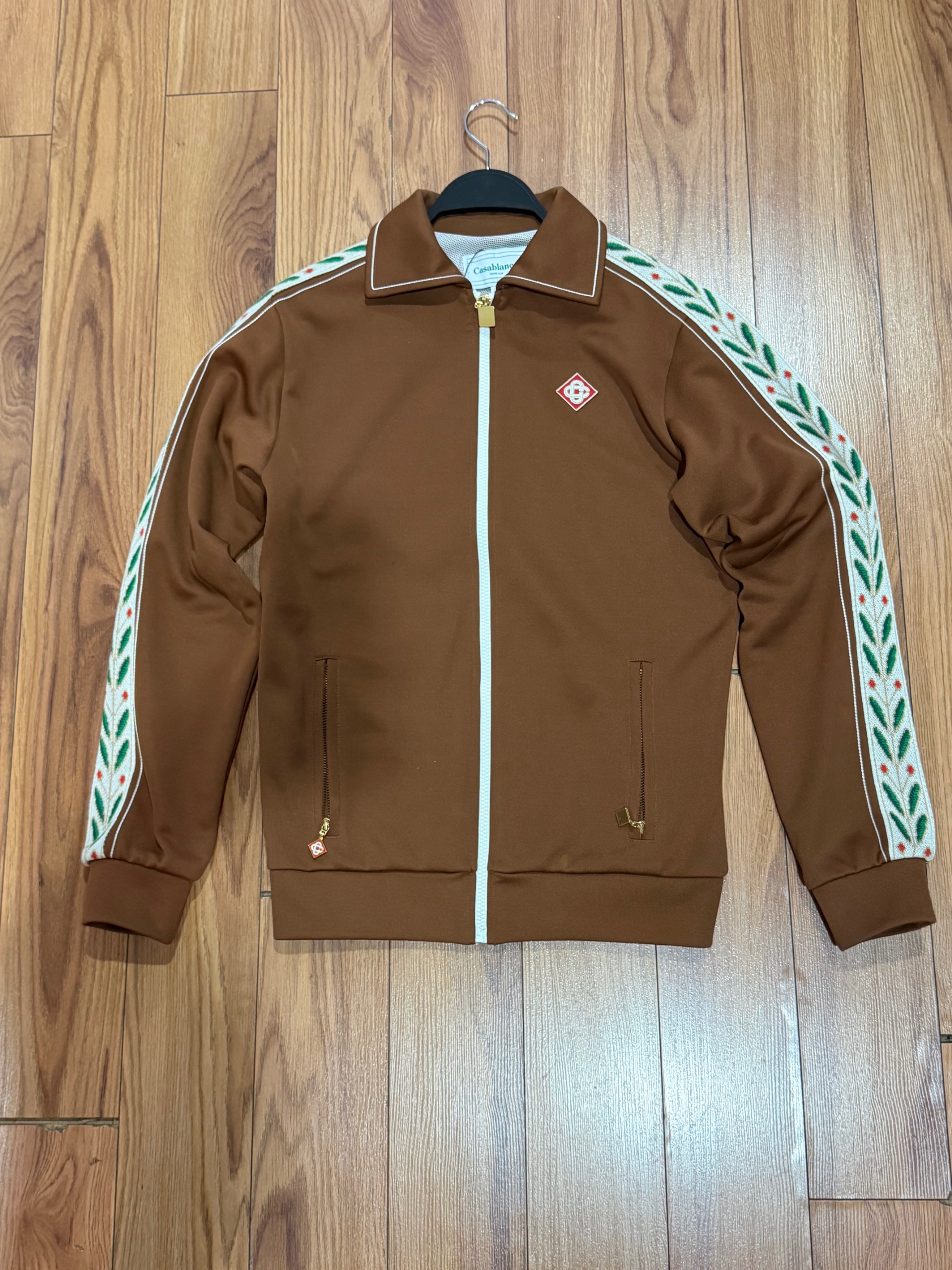 Casablanca Laurel Technical Jersey Full-Zip Sweatshirt ( USED )