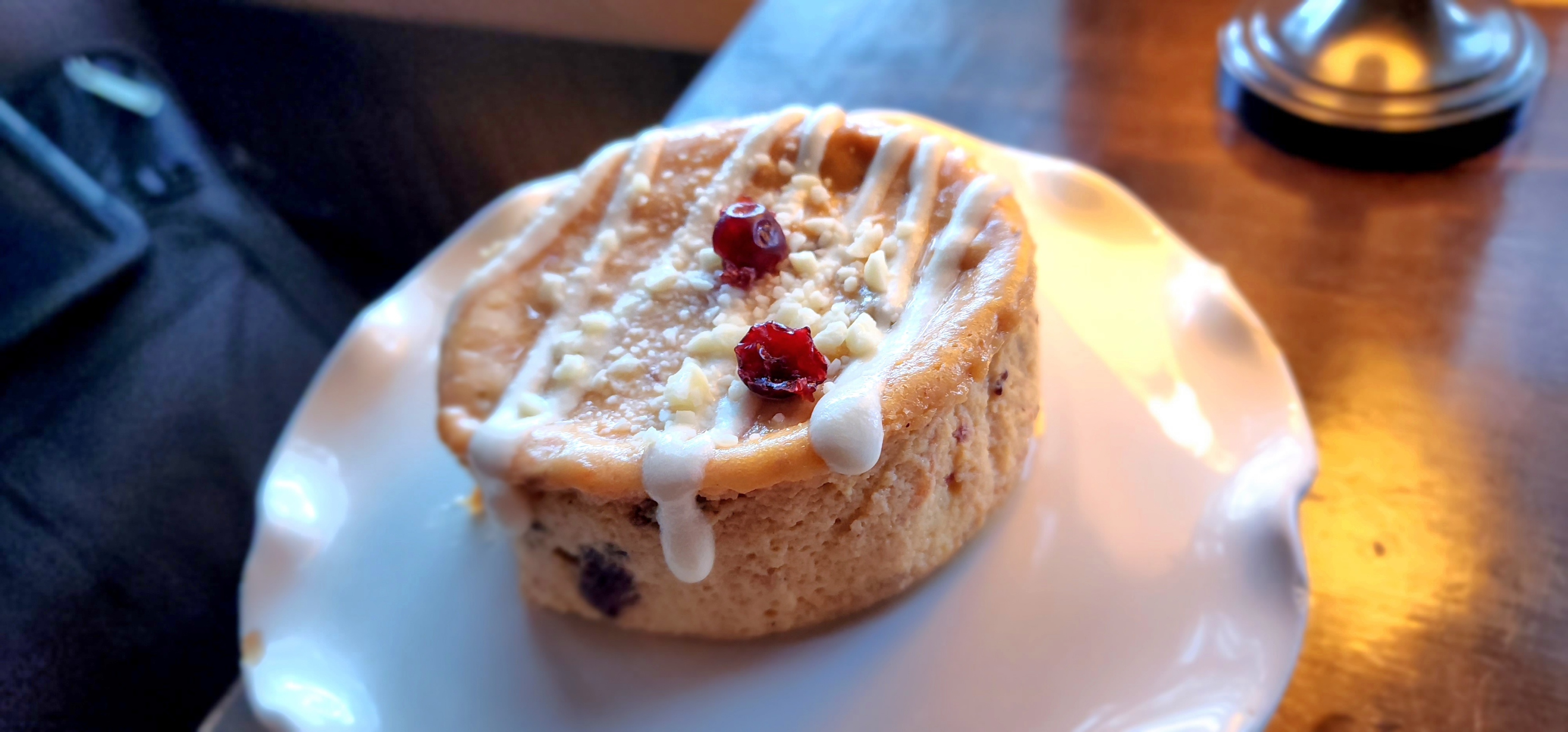 White Chocolate Cranberry Orange Cheesecake