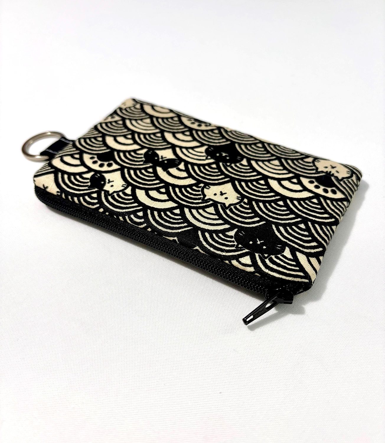 Keychain Pouch – Fuku Cats in Waves, photo 6 of 7