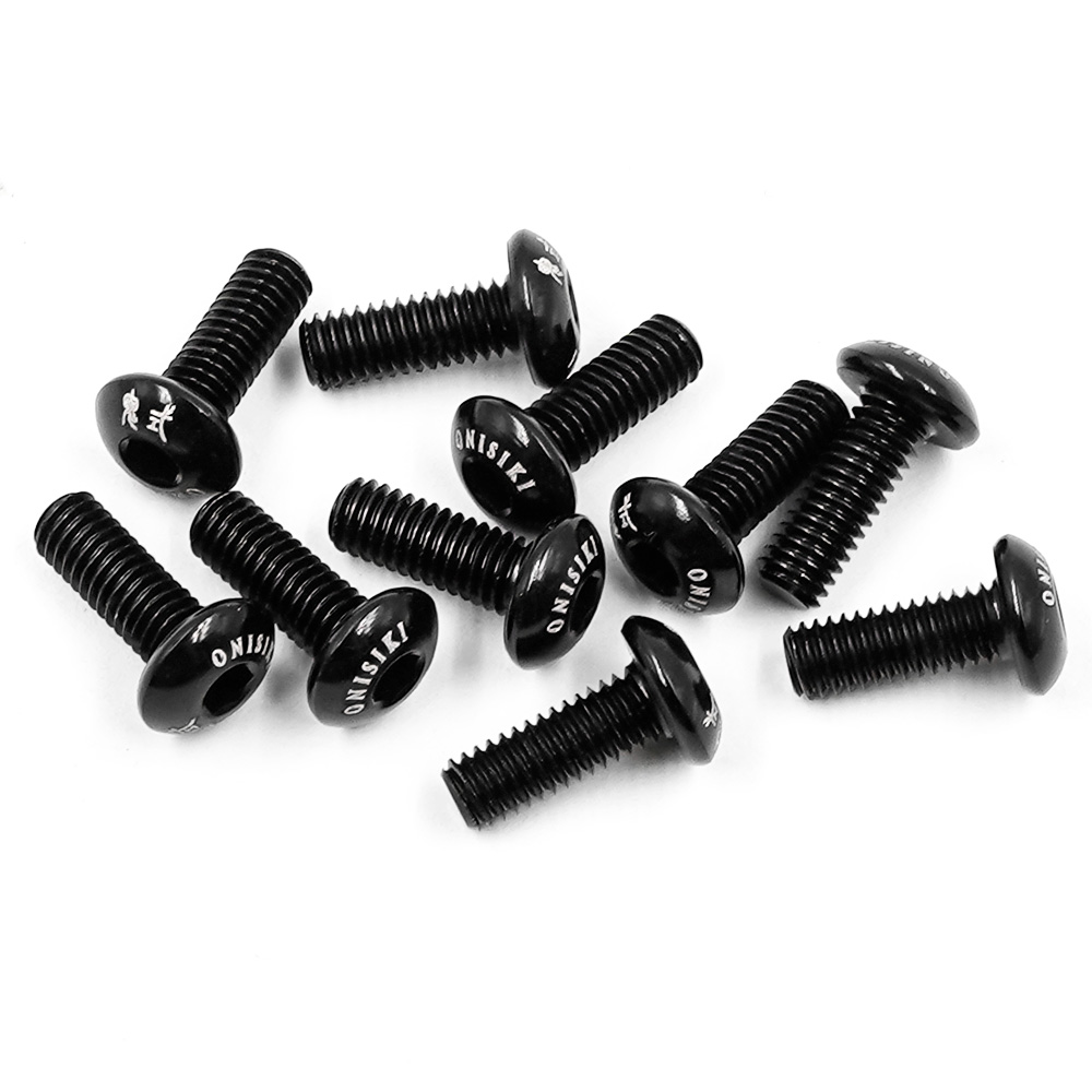 Aluminum 7075 M3X8 Hex Socket Button Head Screws 10pcs ONI9108 W-4R1(8)