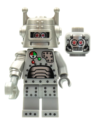 col007 Robot, Series 1 (Minifigure Only without Stand and Accessories)