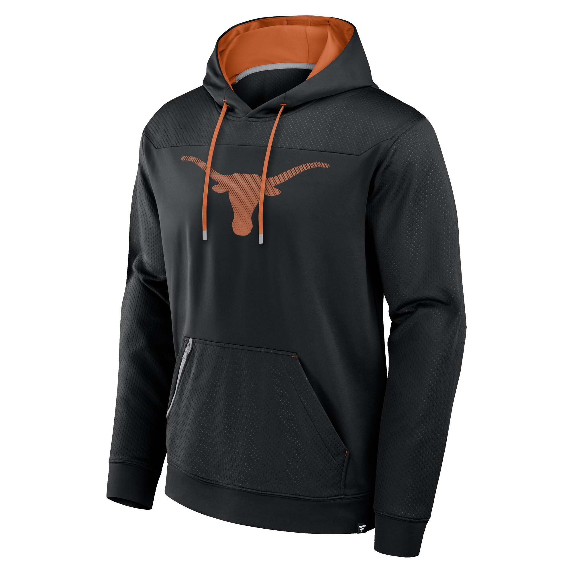 Texas Longhorns Black High Definition Dot Faded Hooded Sweatshirt