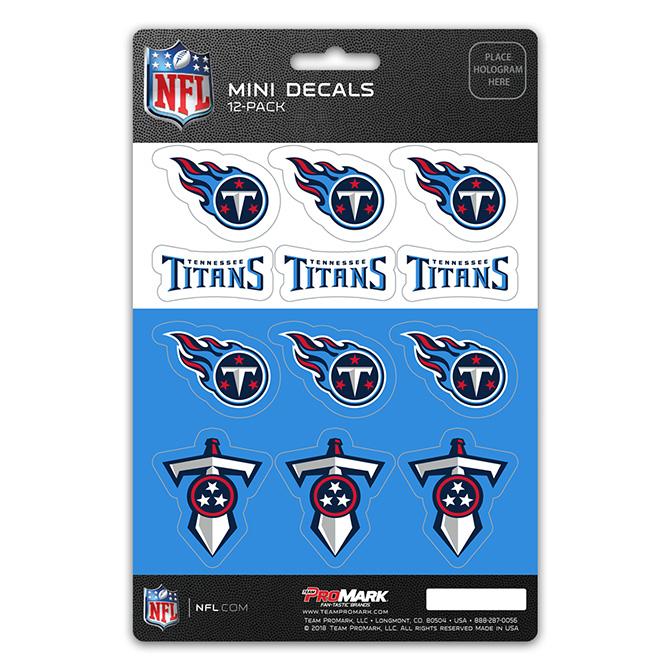 Tennessee Titans Mini Decals 12pk Set