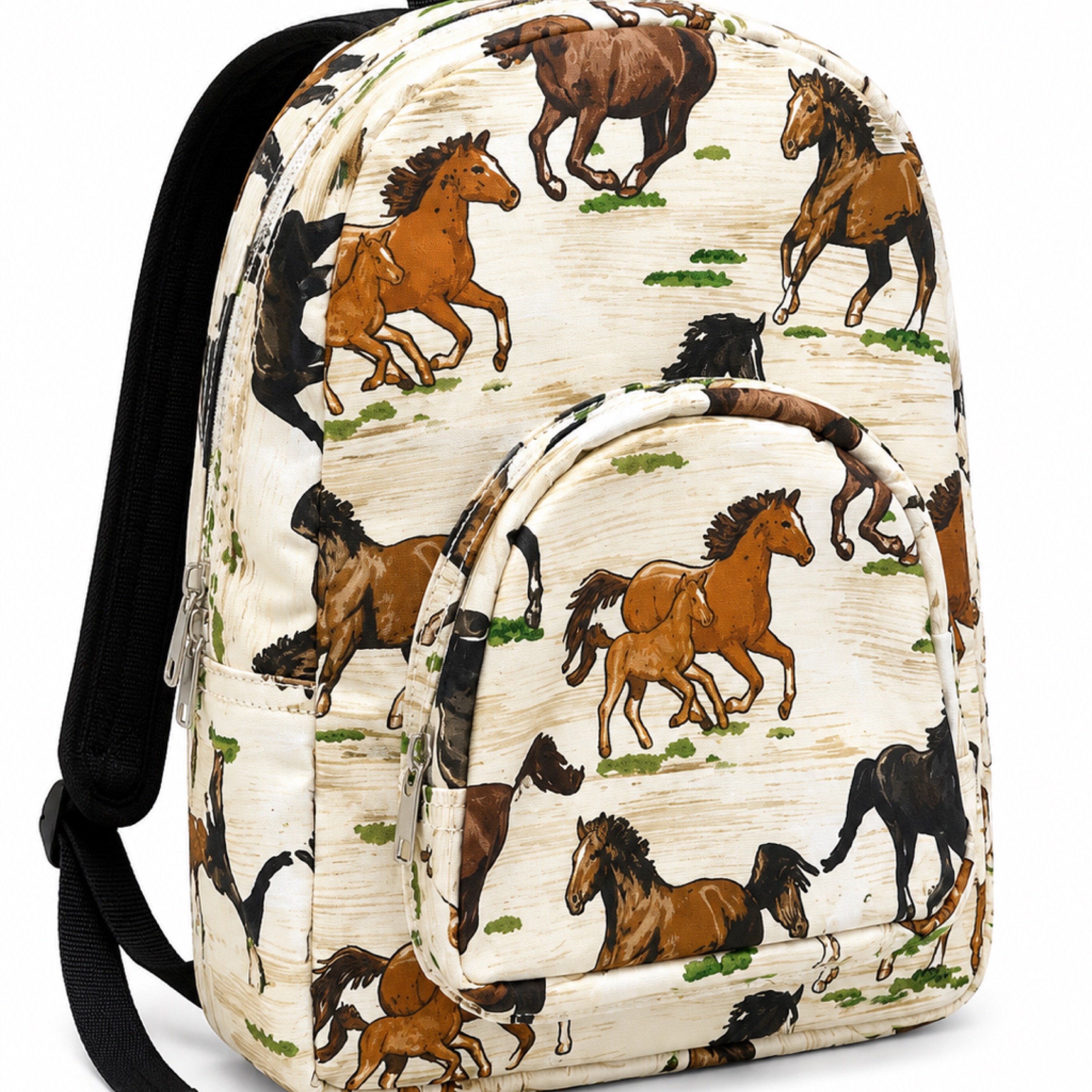Horse Print Mini Backpack