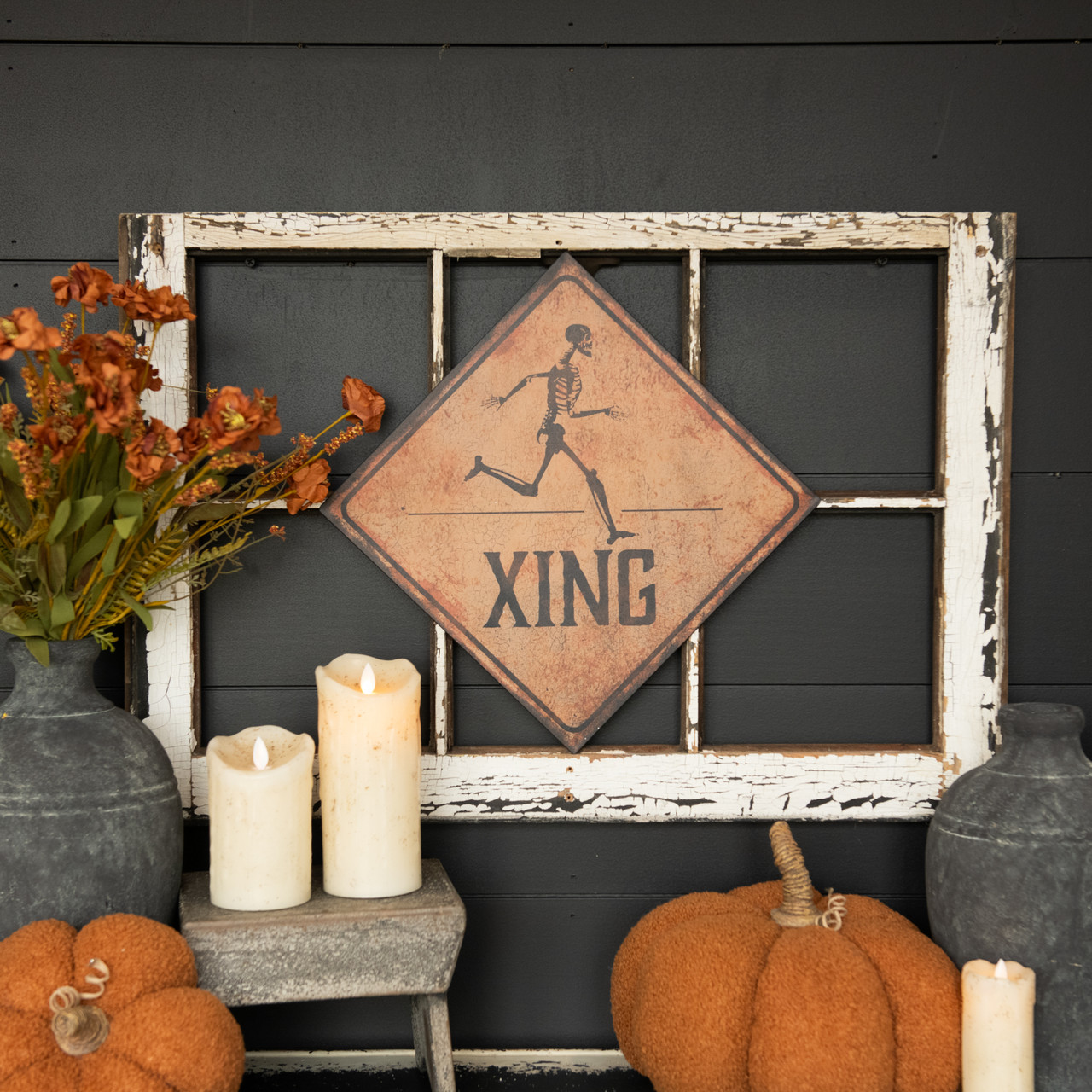 Skeleton Crossing sign