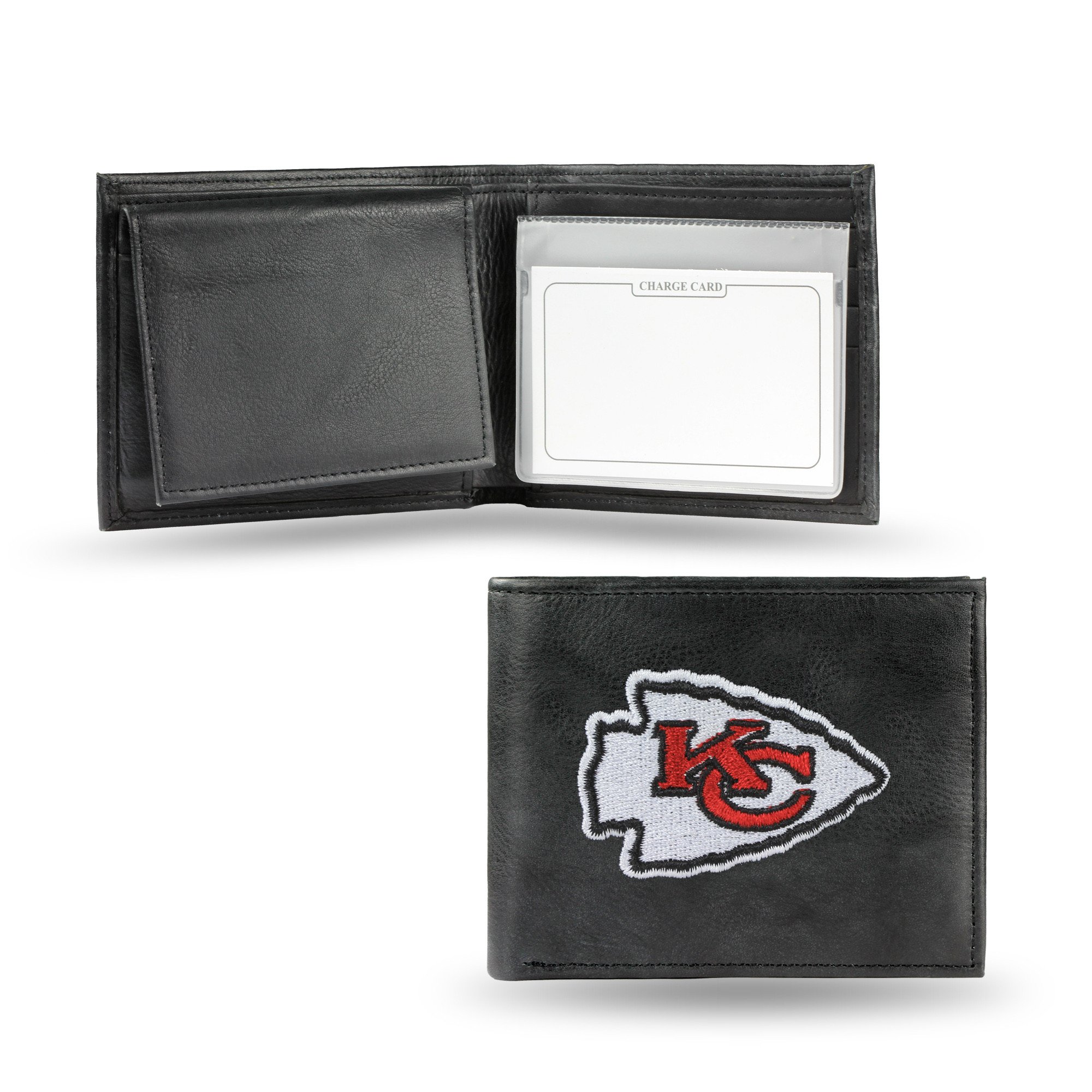 Kansas City Chiefs Embroidered Leather Bi-Fold Wallet