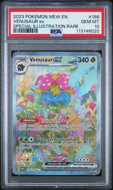 2023 POKEMON MEW EN-151 #198 VENUSAUR ex SPECIAL ILLUSTRATION RARE
