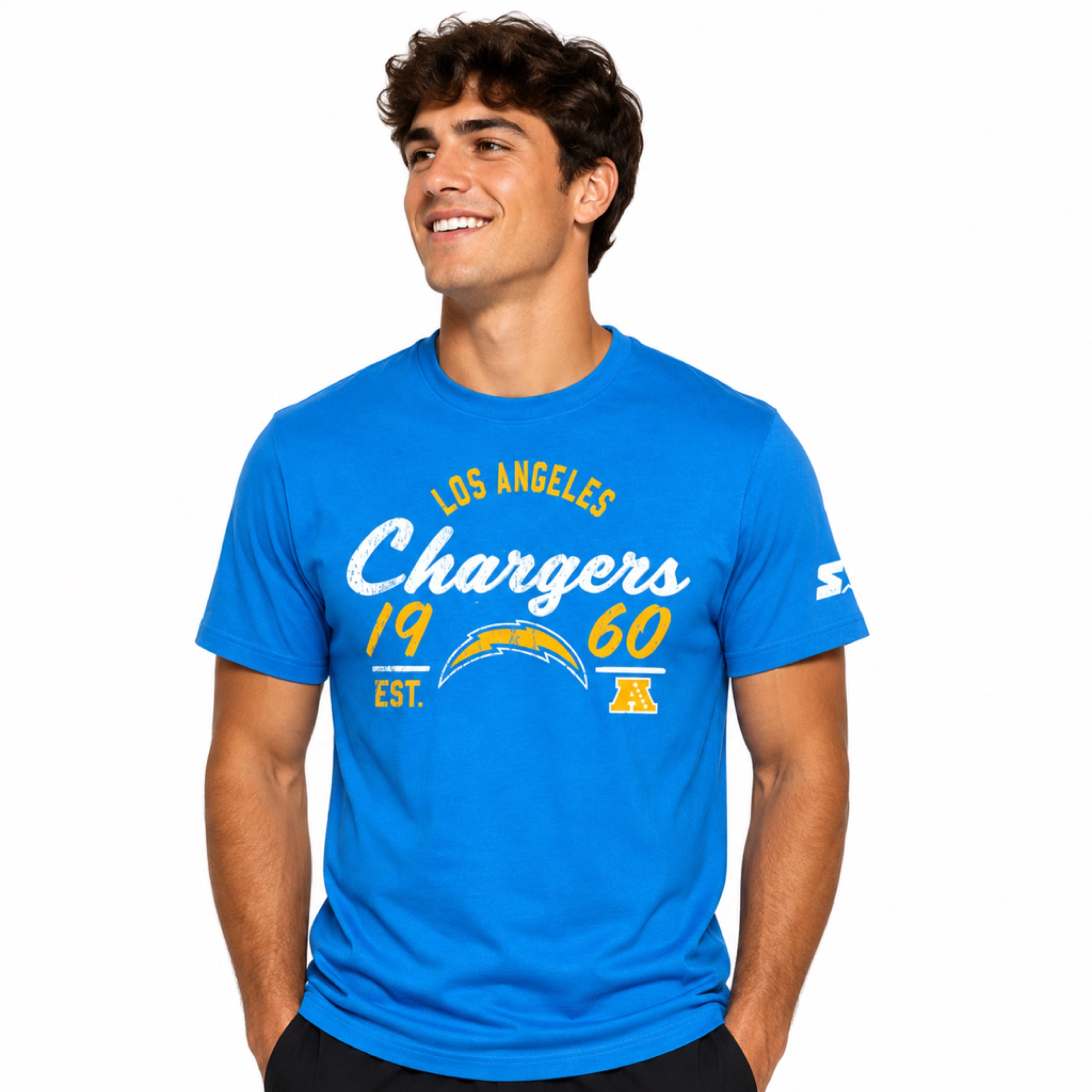 Los Angeles Chargers Powder Blue Starter Heritage Shirt