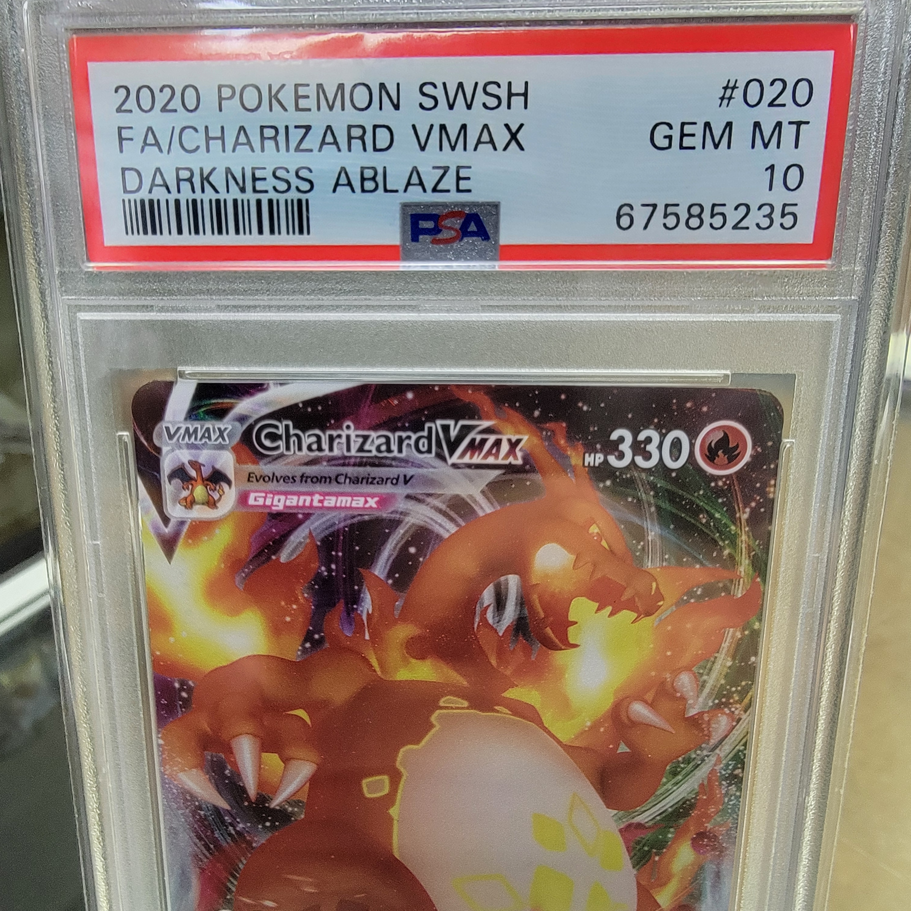 Psa 10 Charizard Vmax Darkness Ablaze Graded Card