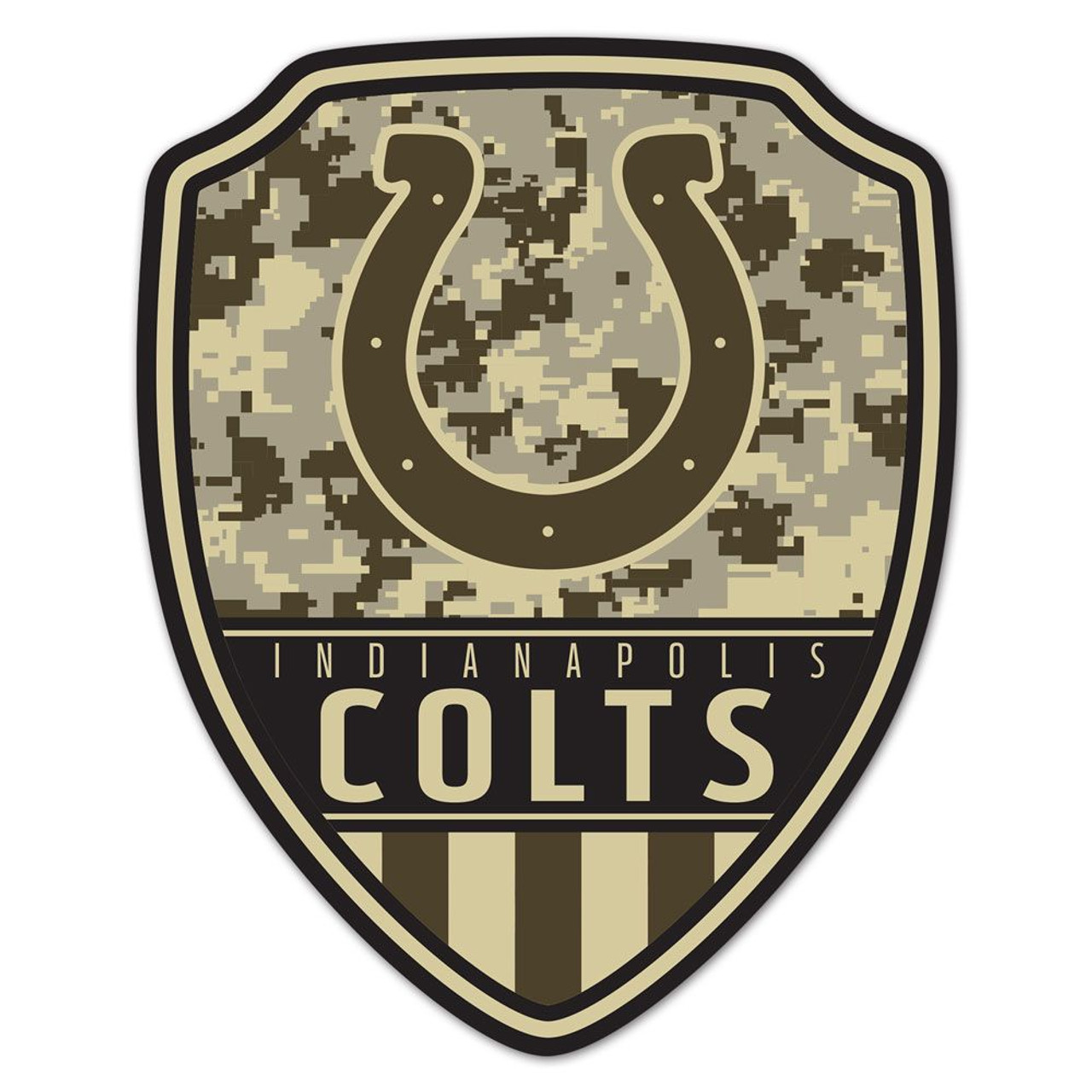 Indianapolis Colts Wood Shield Shaped Sign - 11x14"