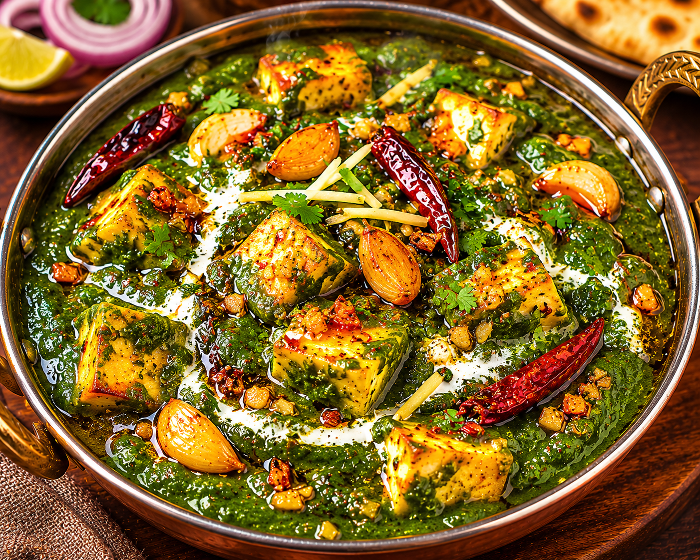 LEHSUNI TADKA PALAK PANEER